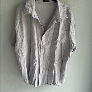 O'Neill Gray Casual Button Down Shirt Lightweight